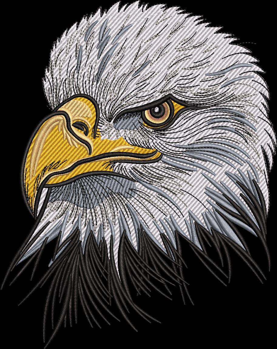 Full back embroidery sample